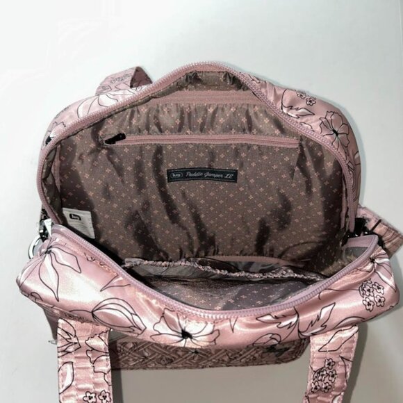 Lug Puddle Jumper LE Convertible Tote Bag Sketch Floral Blush Work/Gym/Travel - Picture 9 of 15
